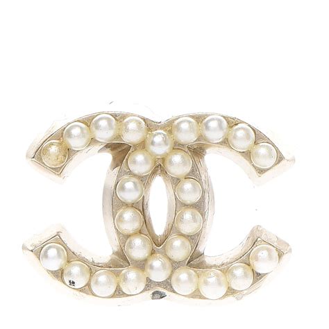 chanel brooches gold|Chanel pearl brooch price.